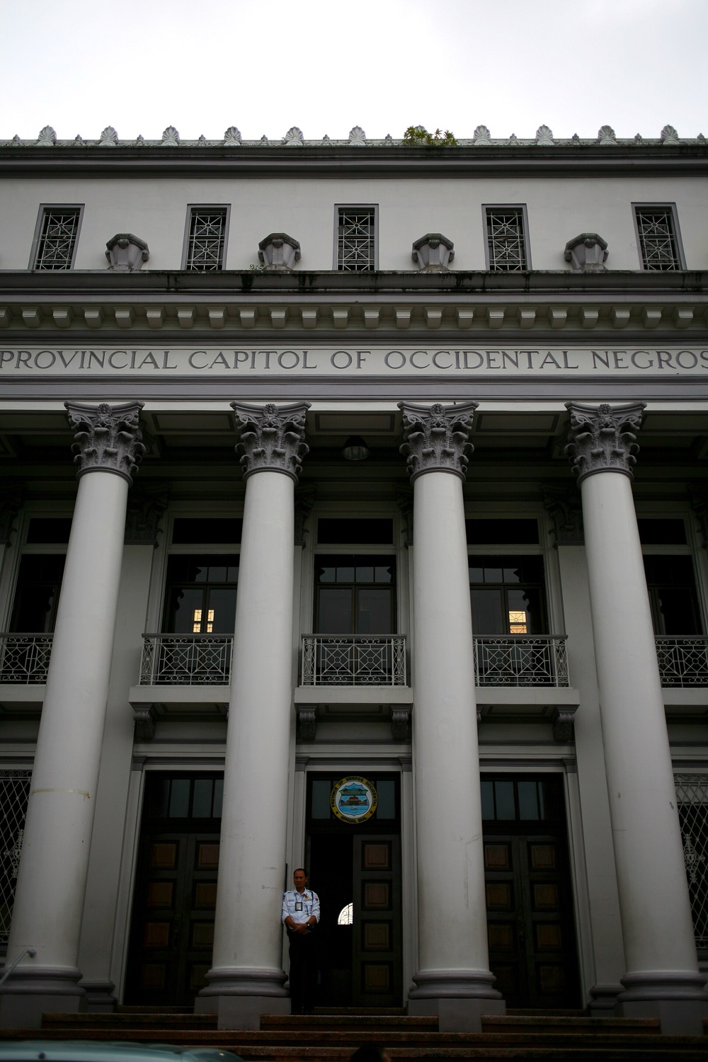 Columns of the Provincial Capitol of Negros Occidental in Bacolod